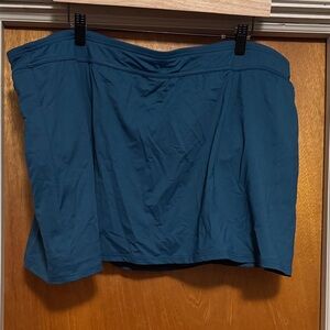 Lands End Teal Swim Skirt Sz 24W